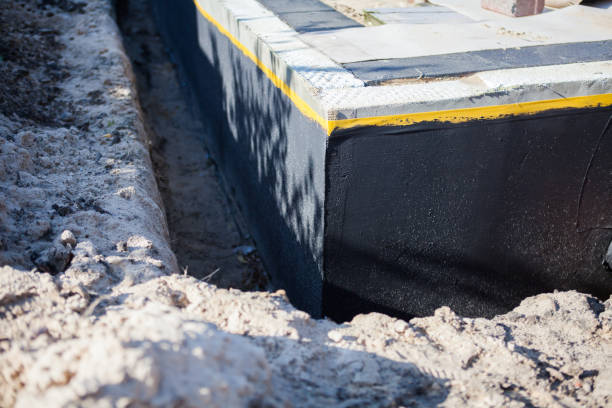 Residential Basement Waterproofing installation at a Cunningham, KS home by SJ Waterproofing Pros